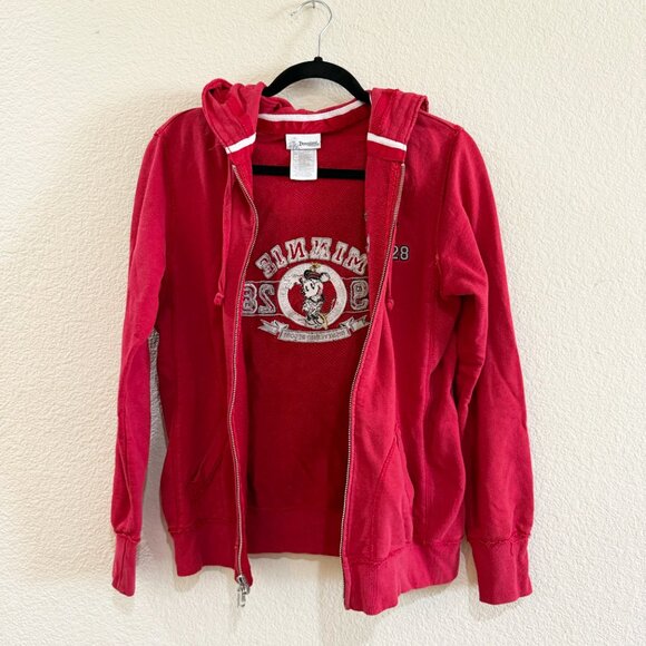 Red Minnie Mouse Hoodie Disneyland Resort Size S - Picture 3 of 9